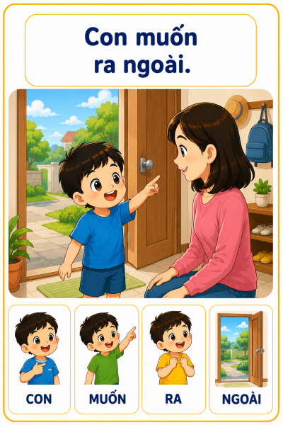 Con muốn ra ngoài